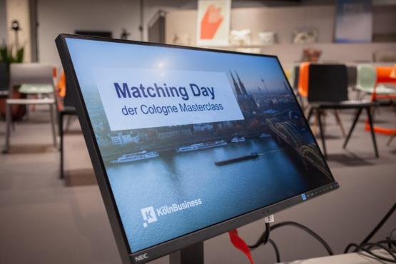 Symbolbild mit Monitor: Der erste Matching Day der Cologne Masterclass fand am 5. November 2021 statt.